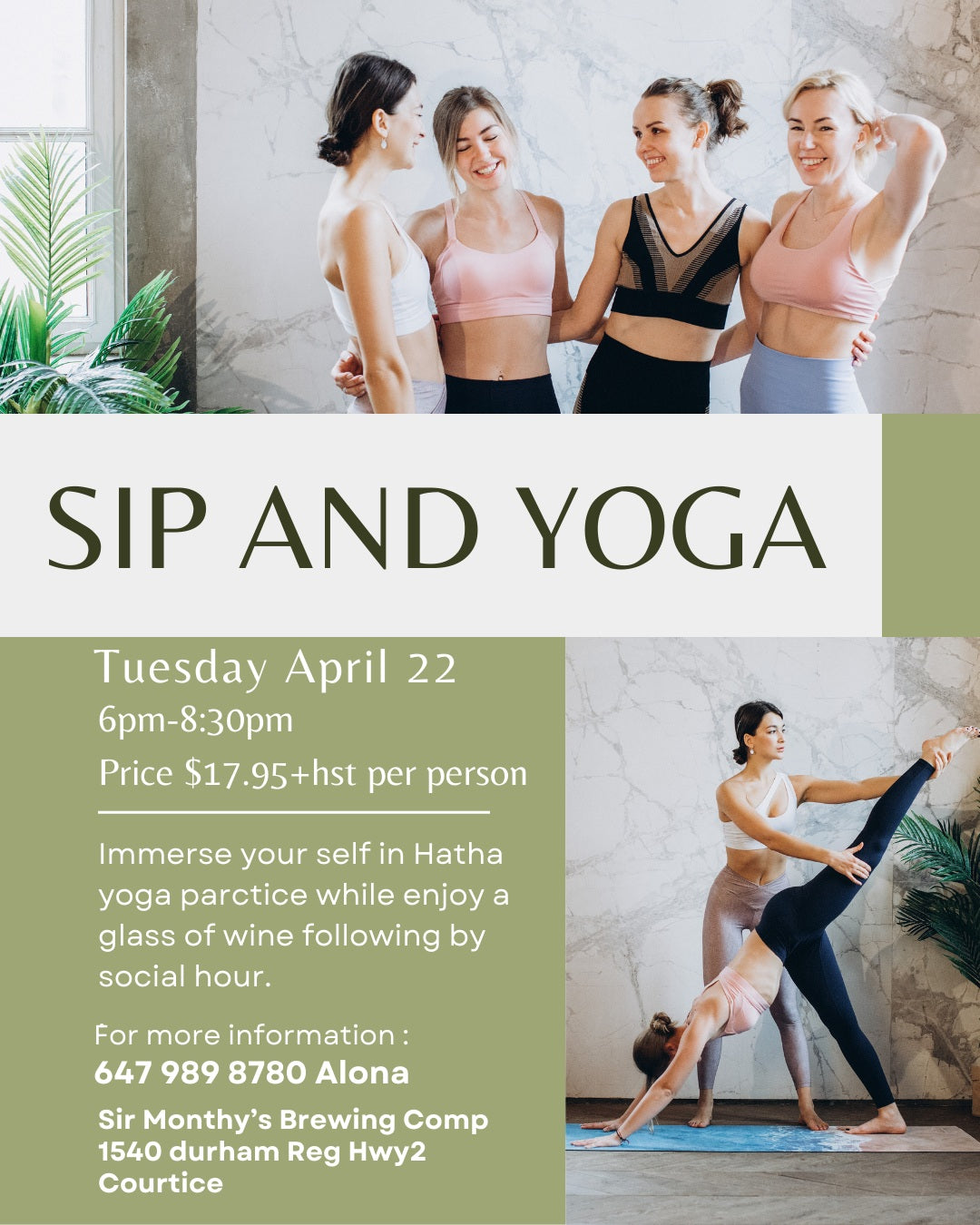 Hatha Yoga With A Sip